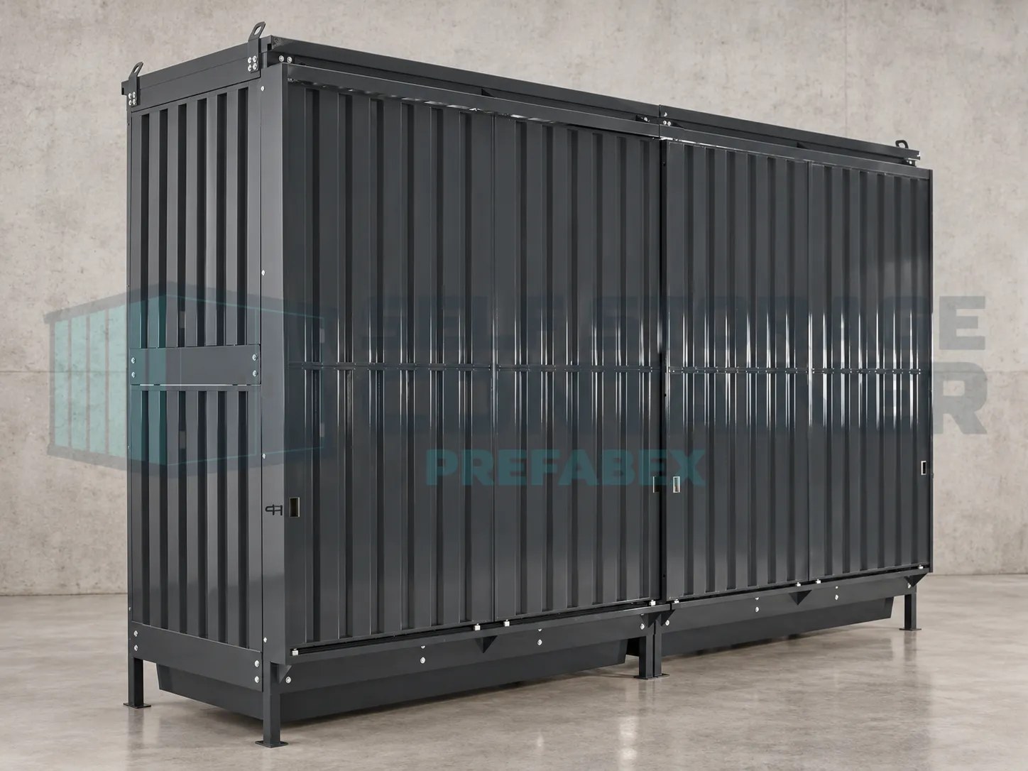 Four-IBC Two-Tier Bunded Storage Container (2)